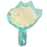 Букет из 51 белой гвоздики